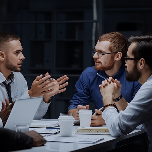 team discussion for loyalty program solution
