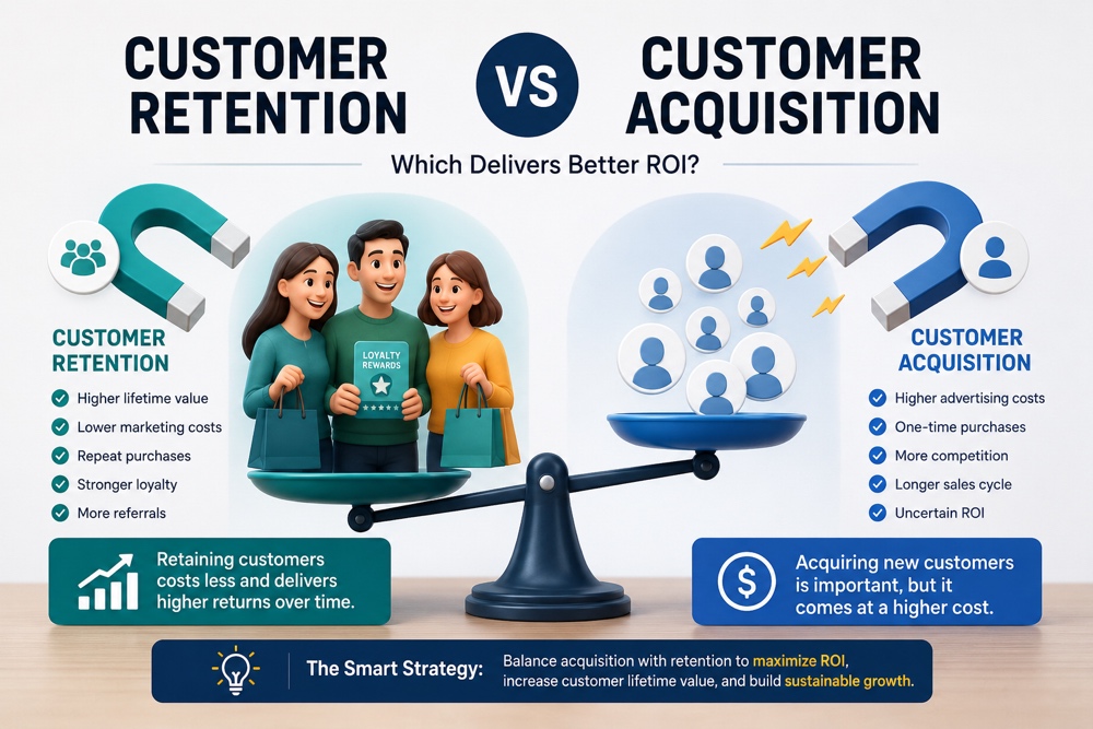 Customer retention vs customer acquisition